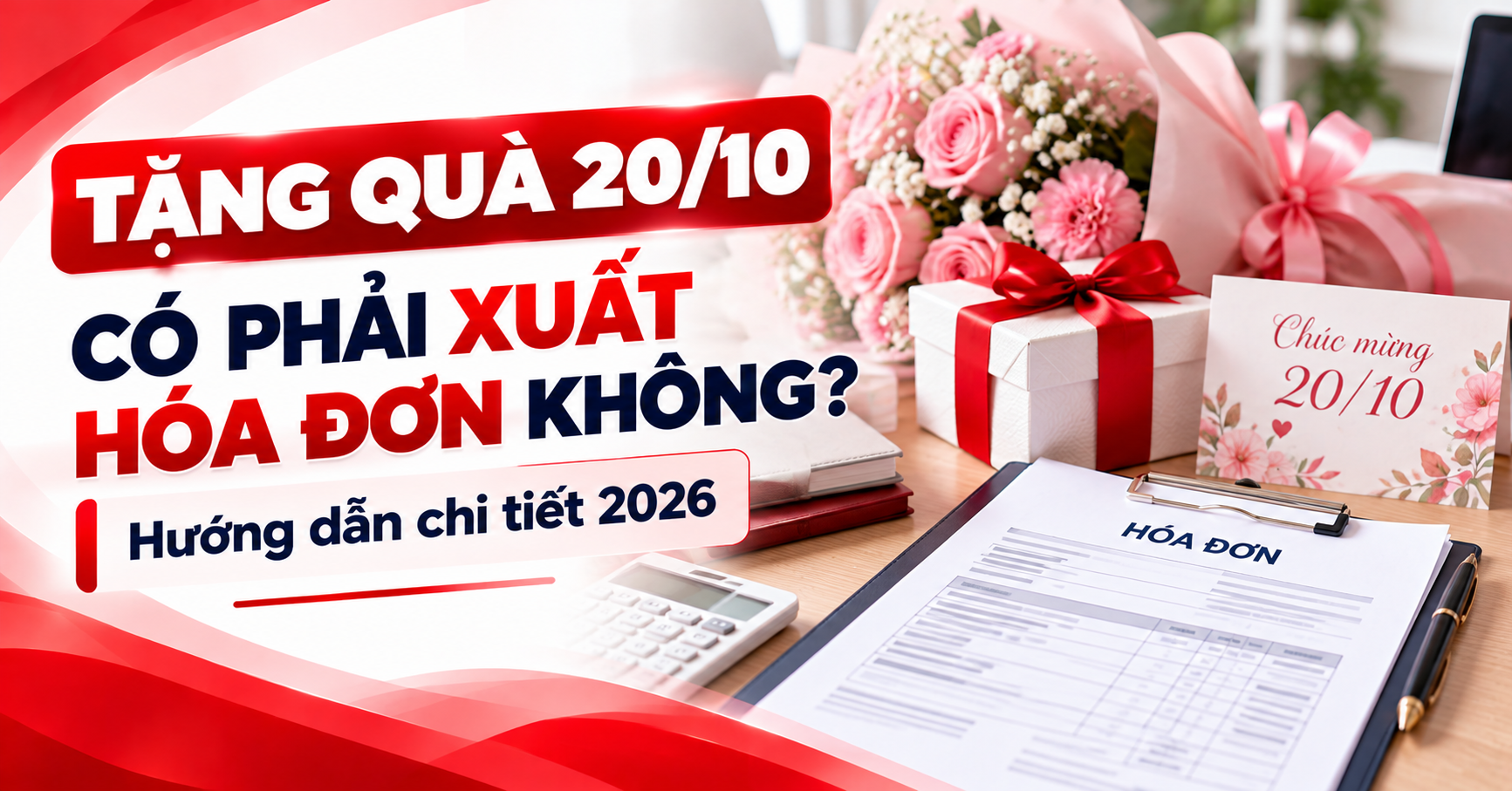 Tặng quà 20/10 có phải xuất hóa đơn không? Hướng dẫn chi tiết 2026