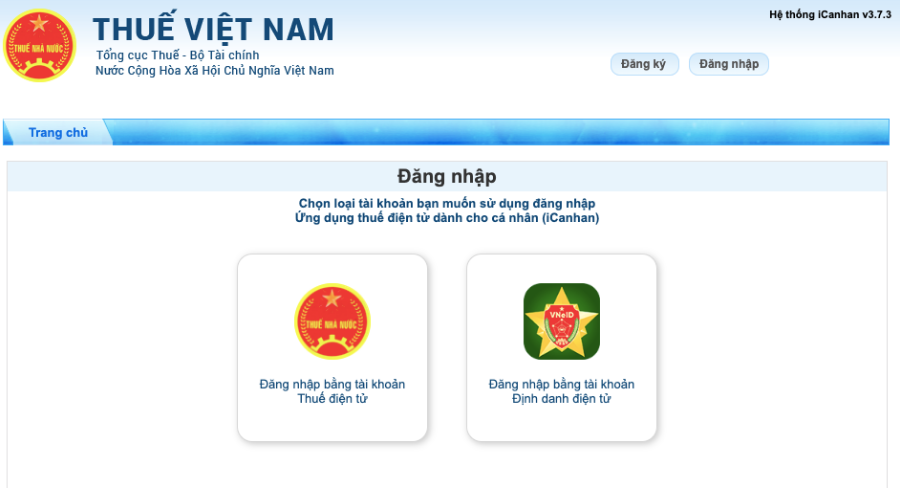 Đăng nhập hệ thống