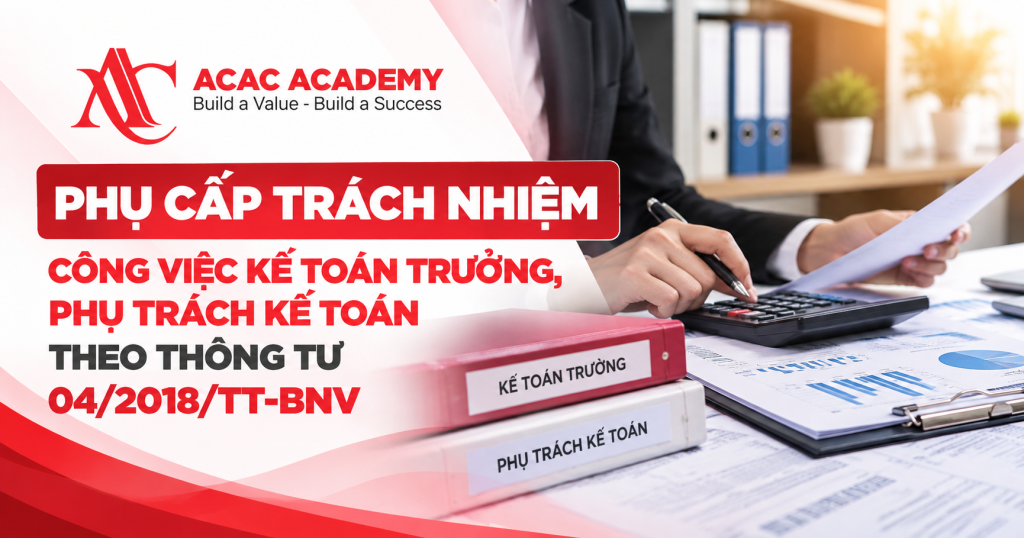 Phụ Cấp Trách Nhiệm Công Việc Kế Toán Trưởng, Phụ Trách Kế Toán Theo Thông Tư 04/2018/TT-BNV