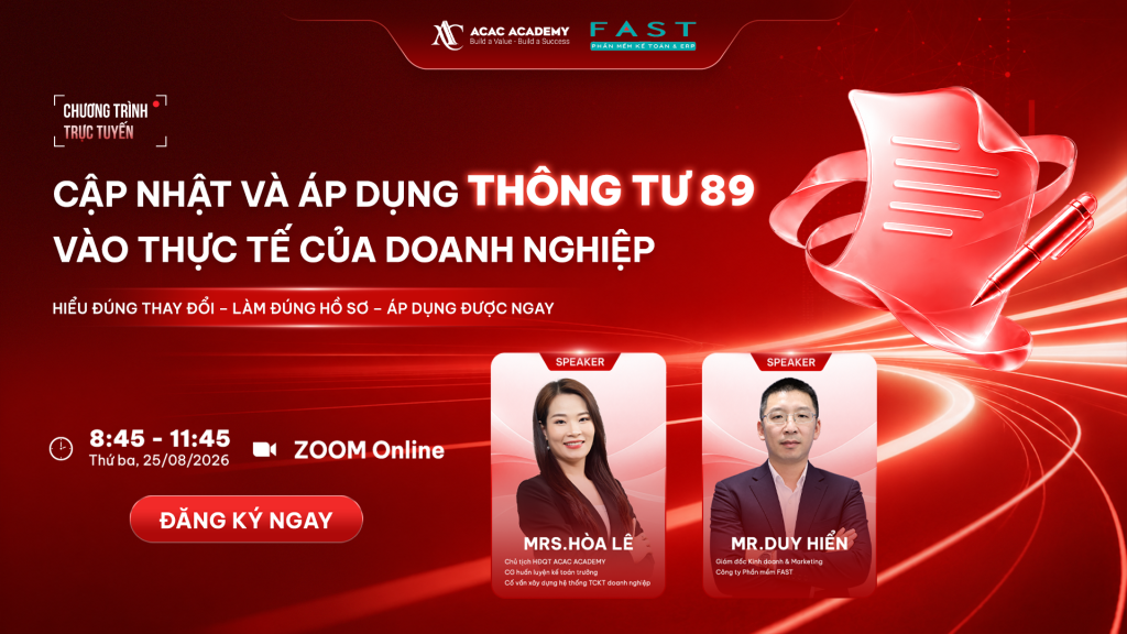 Cập nhật và áp dụng cập nhật Thông tư 89