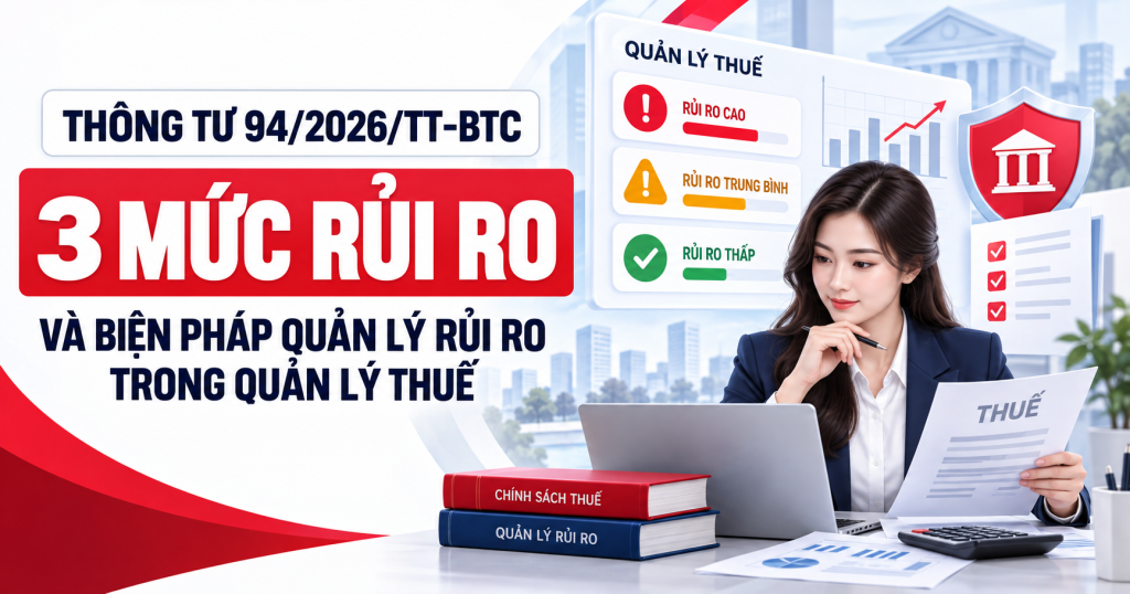 Thông Tư 94/2026/TT-BTC: 3 Mức Rủi Ro Và Biện Pháp Quản Lý Rủi Ro Trong Quản Lý Thuế