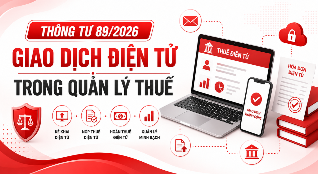 Thông tư 89/2026 Giao dịch điện tử trong quản lý thuế