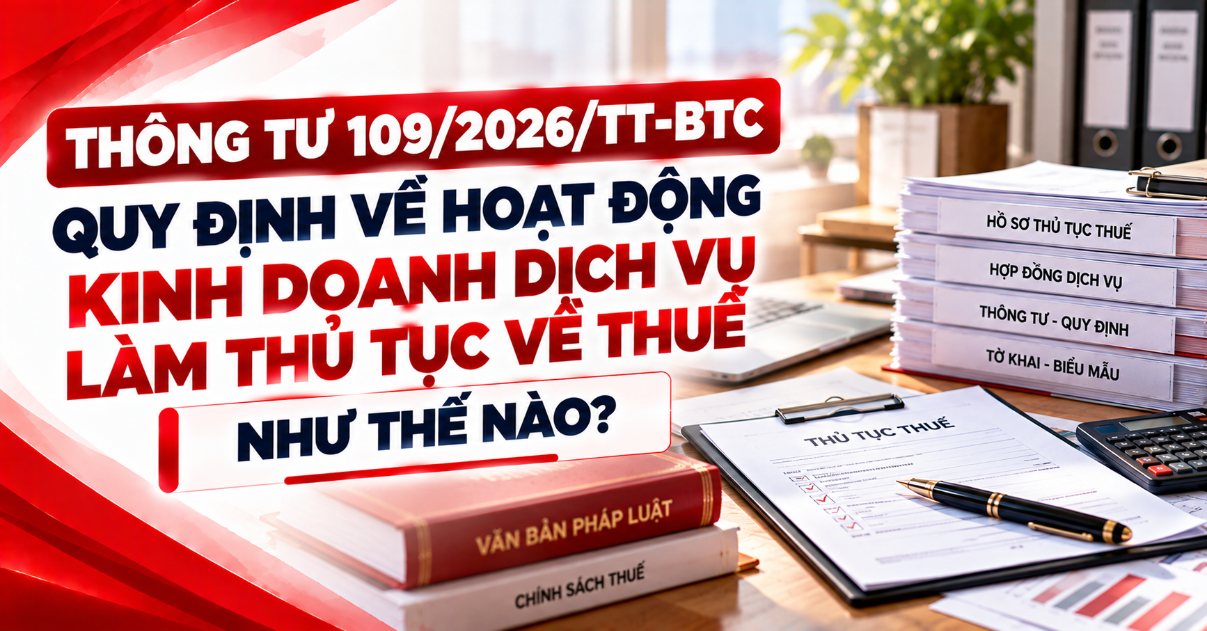 Thông tư 109/2026 quy định về hoạt động kinh doanh dịch vụ làm thủ tục về thuế như thế nào?